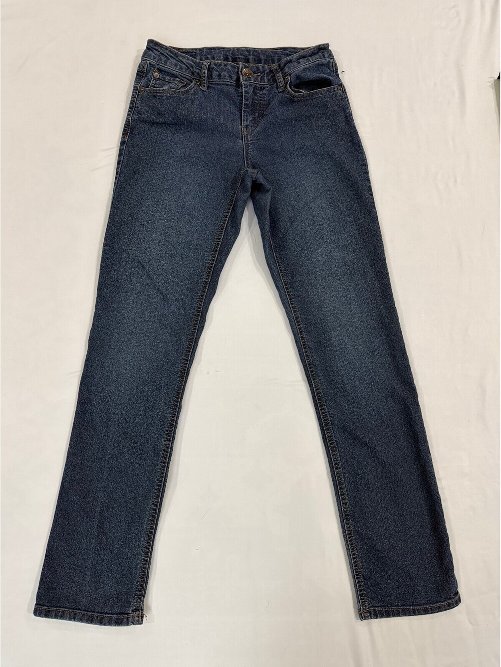 Natural Reflections Jeans Size 4A Straight Leg Stretch Denim Dark Wash